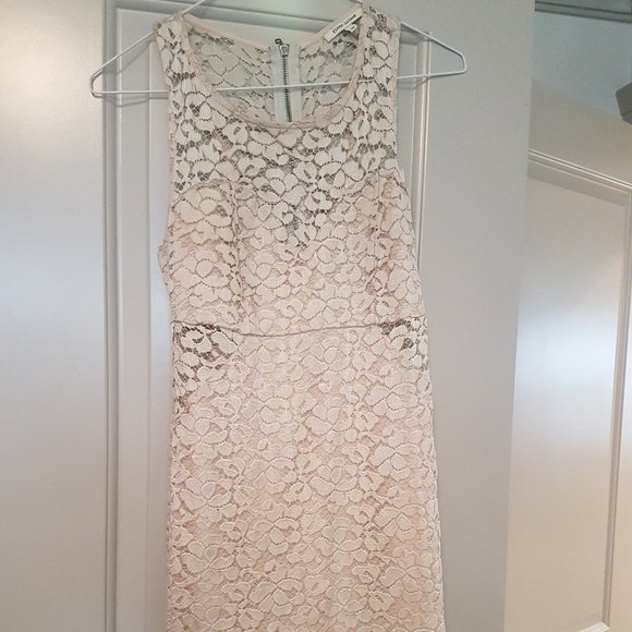 Champagne ivory lace dress - Picture 1 of 4